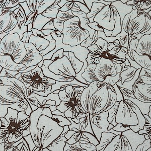 Hope Johnson Fabric “Wallflower” - Anemones - Cotton + Steel - 1 Yard