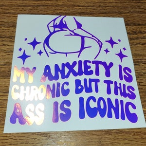 Funny Quote Brooch Art Is Therapy My Anxiety Is Chronic But This Ass Is  Iconics Pin Creative Metal Badge Clothing Bag Lapel Pin