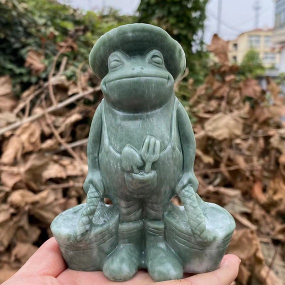 4.8natural Lushan Jade Crystal Quartz,carved Frog, Crystal Quartz Frog  Skull, Hand Carving,healing Home Decor,energy Crystal Gift -  Ireland