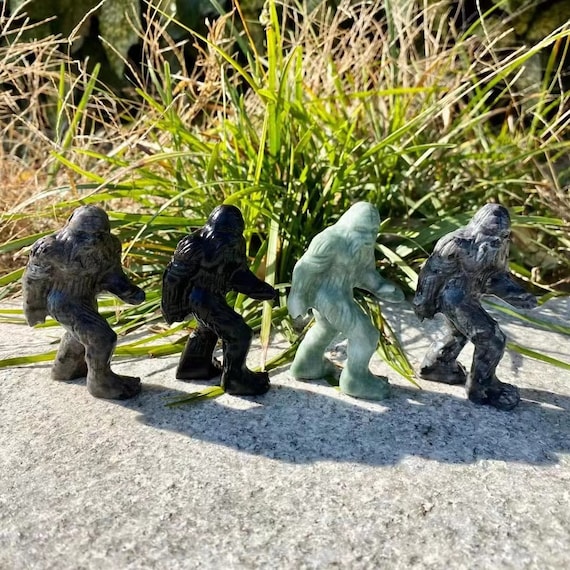 Hand Carved Crystal Sasquatch: Natural Quartz Healing Decor - Etsy