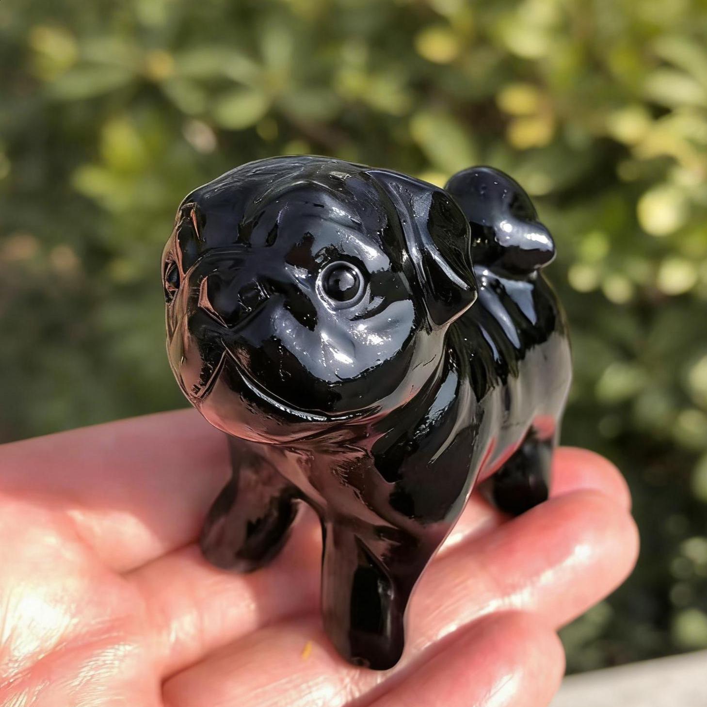 Obsidian Dog - Etsy