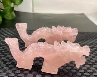 Hand Carved Aventurine Crystal Dragon: Healing Home Decor (4.8")