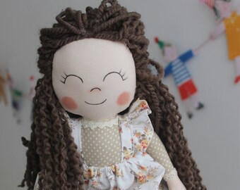 Muñeca de ganchillo/Muñeca de tela Bebé/Regalo de Baby Shower/Muñeca Amigurumi/Muñeca hecha a mano/Muñeca de tela/Muñeca Waldorf/Muñeca Ooak