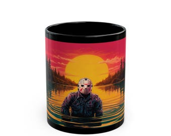 Friday the 13th Synth-wave Landscape Coffee Mug (11oz, 15oz)
