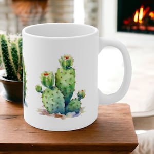 Kaktus Becher, grüner Daumen Geschenk, Pflanzenliebhaber Geschenk, Kaffeebecher Kaktus, Mutter Geschenk, Gärtner Geschenk, Wüstenliebhaber Geschenk, Südwesten Dekor