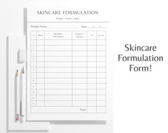 SKINCARE FORMULATION TOOL