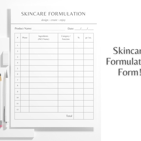 HAUTPFLEGE-FORMULIERUNGSWERKZEUG