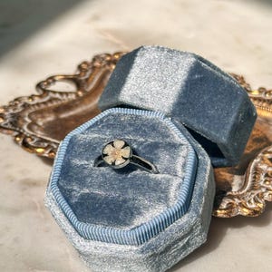 Sterling Silver Forget-Me-Not Resin Ring – Real Flower Jewelry