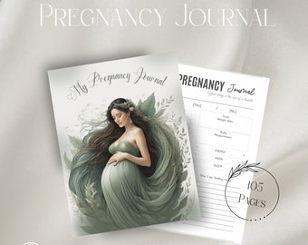Pregnancy Journal Printable, Pregnancy Book PDF, Pregnancy Milestone, Expecting Mom Gift, Birth Plan, First Time Mom Gift, Pregnancy Planner