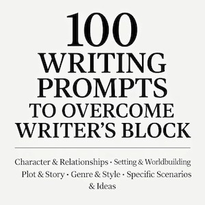 100 Writing Prompts to Overcome Writer’s Block | Creative Writing PDF | Journal Ideas | Digital Download for Writers & Authors
