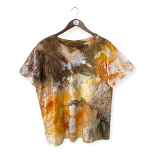 STOR Akvarell Gravity Ice Tie Dye Tie Dye, Handgjord T-shirt för Dam, FRI FRAKT