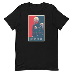 Jacques Cousteau T-Shirt – Ocean Explorer Tee – Marine Life Shirt – Unisex Gift