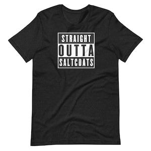 Straight Outta Saltcoats T-Shirt - Saltcoats Tee - NWA Style Schottland Shirt - Unisex Scots Geschenk