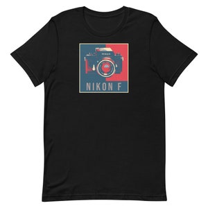 Nikon F Black Body Film Camera Homage Unisex t-shirt