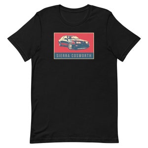 Ford Sierra Cosworth Classic Car UK Homage Unisex t-shirt