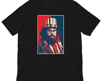 Camiseta de Allen Ginsberg – Camiseta de Beat Poet – Camiseta de Howl Poem – Regalo literario unisex