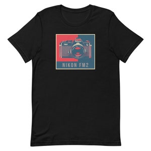 Nikon FM2 Black Body Film Camera HomageUnisex t-shirt