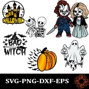 Horror SVG Bundle Halloween Horror SVG Horror Friends svg Horror characters svg Halloween svg Cricut cut file
