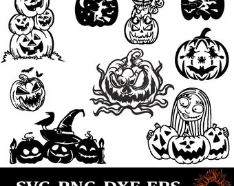 Halloween Pumpkin Bundle Svg, Pumpkins svg, Halloween Decor svg, Pumpkin Laser Cut Files, Halloween svg, Spooky Glowforge Svg, Black Cat Svg