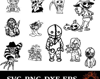 Horror SVG Bundle | Halloween Horror | Horror Friends | Horror characters | Halloween | Cricut cut file