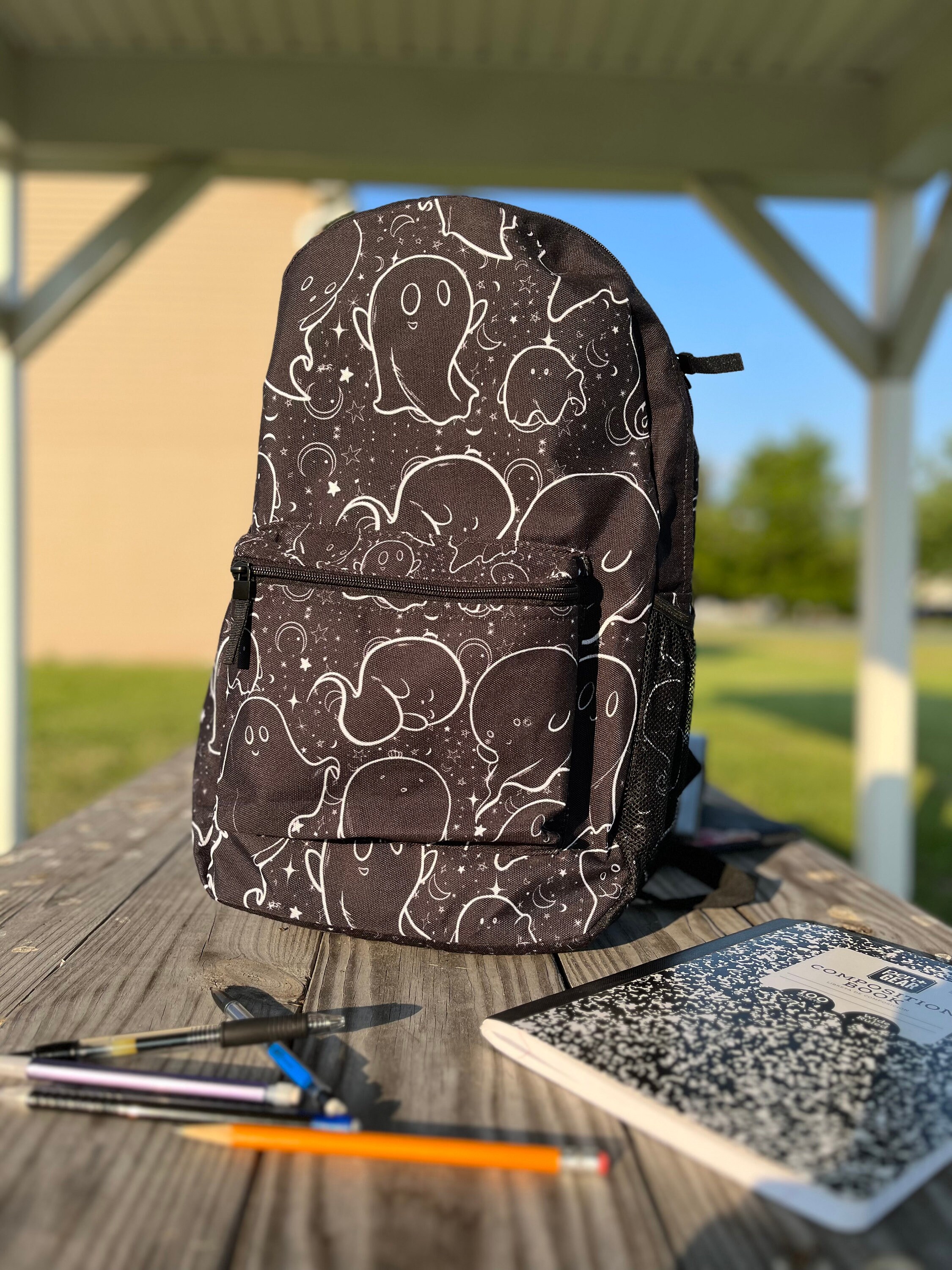 Halloween Ghost Face Hip Hop Backpack, Pu Leather Durable Lightweight  Shoulder Bag, Waterproof Travel Commuter Bag - Temu