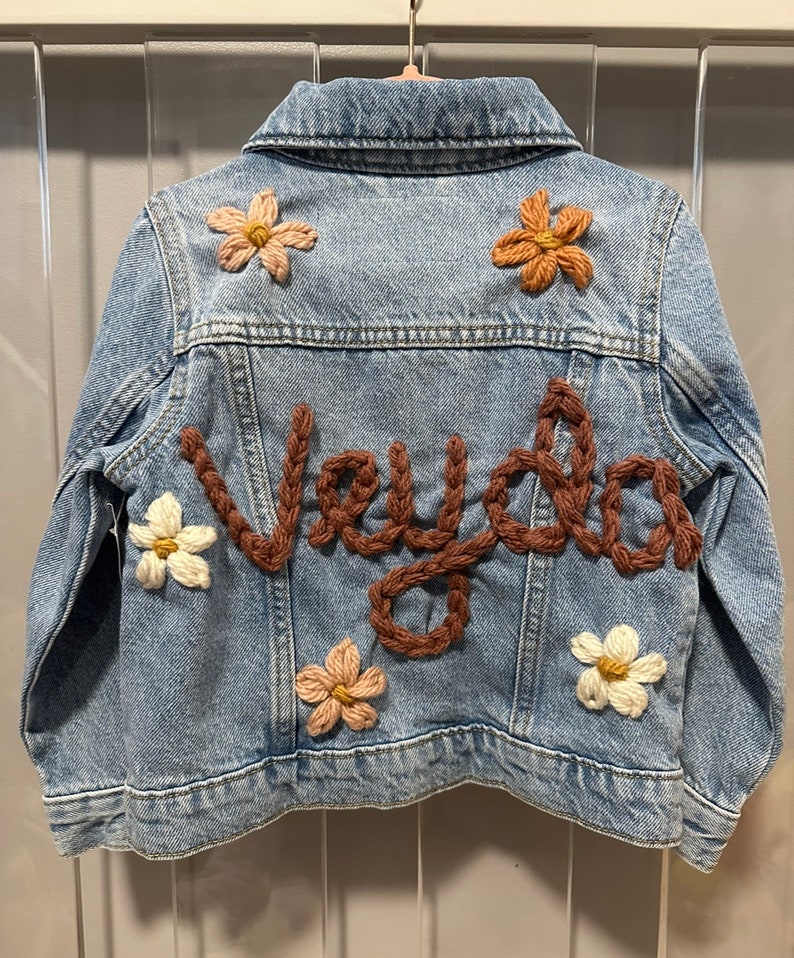 Custom denim baby toddler jacket image 4