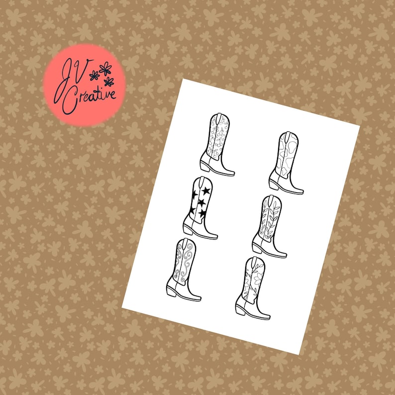 Western Coloring Page | Printable Cowgirl &amp; Cowboy Scene | Fun Country Coloring Sheet PDF for ...