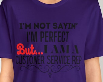 Camiseta de representante de servicio al cliente, unisex, Bella+Canvas