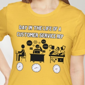 Day in the life of a customer service rep, customer service rep shirt, customer service job gift, customer service team shirt, CSR shirt