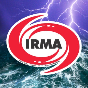Naklejka Huragan Irma