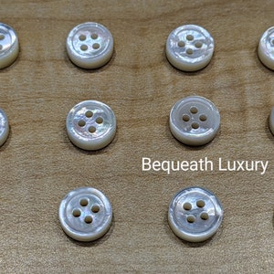 10 Pcs 11.5mm 'warwick' Corozo Shirt Buttons 