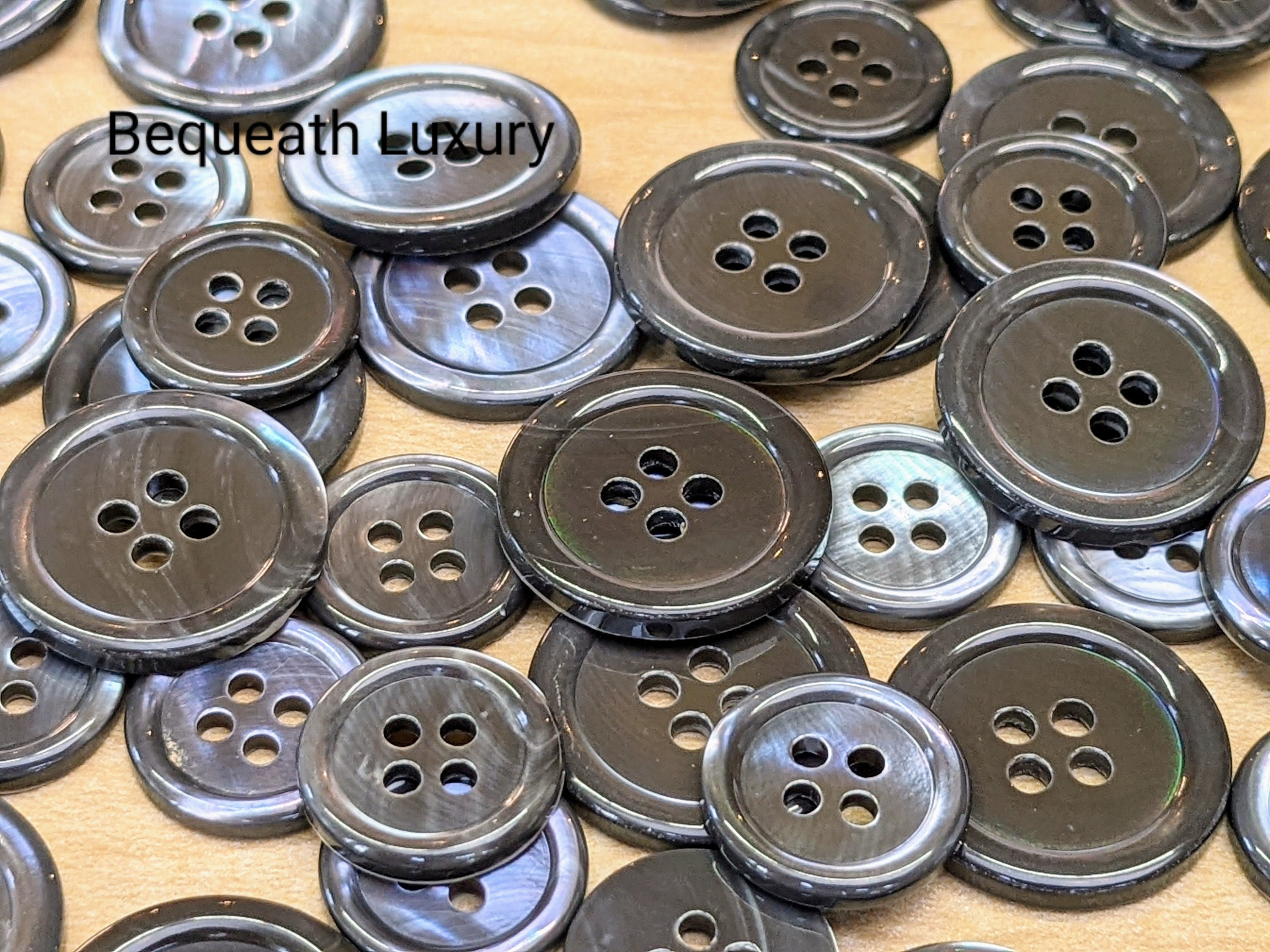 Beautiful Gray Mother of Pearl Suit Buttons, Luxurious High End M.O.P ...