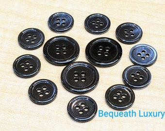 Gorgeous Royal Blue, Mother of Pearl Suit Buttons, Luxurious High End MOP Button Set for Suits, Sport Coats & Blazers, Perfect for Tailors