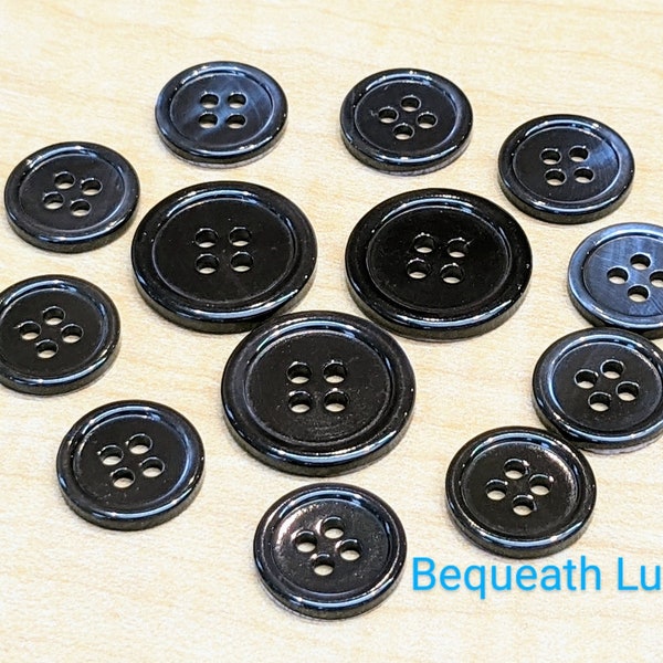 Gorgeous Royal Blue, Mother of Pearl Suit Buttons, Luxurious High End MOP Button Set for Suits, Sport Coats & Blazers, Perfect for Tailors