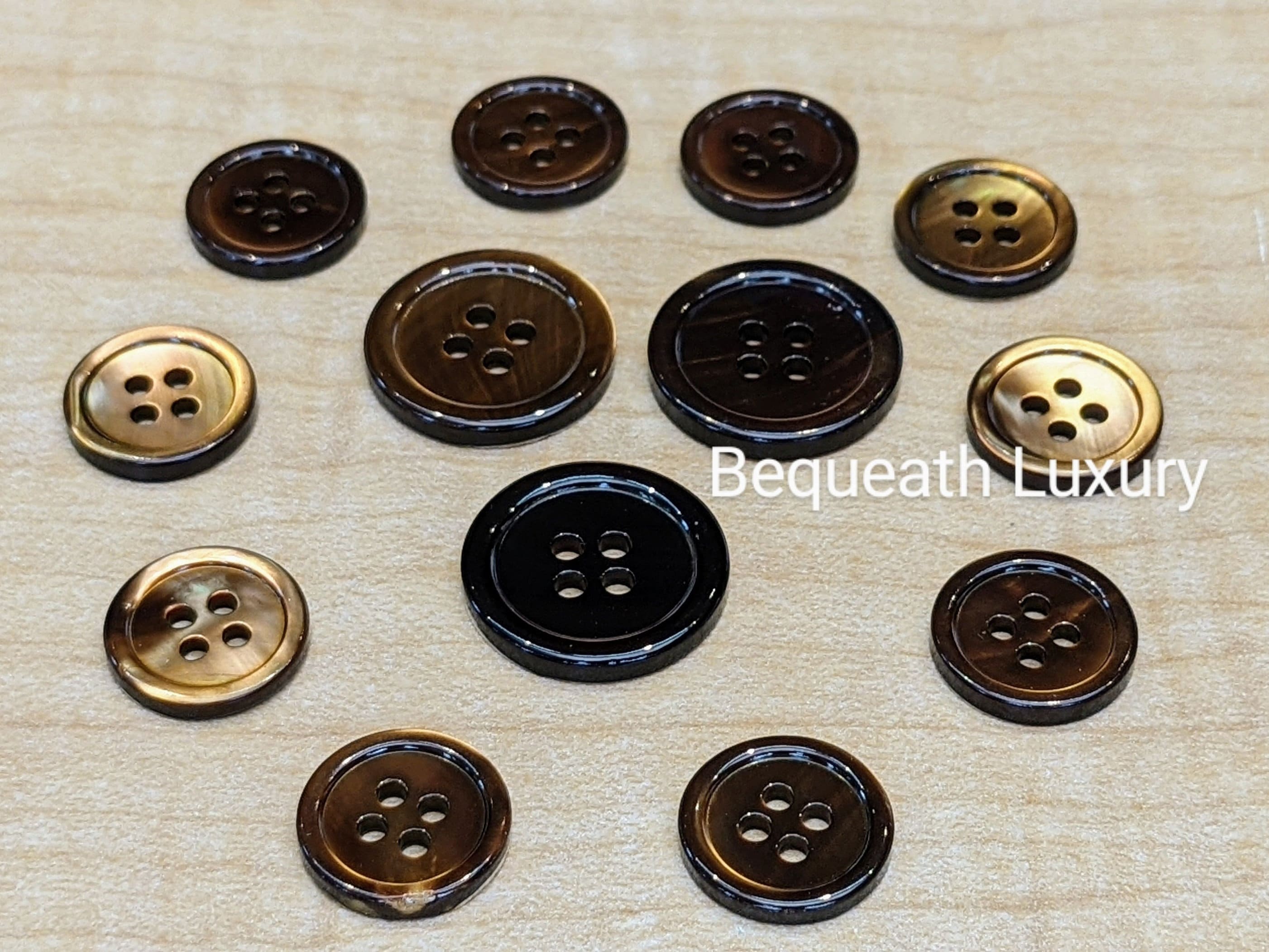 F&G 14pcs Gold Buttons Vintage High -Grade Shiny Gold Metal Blazer Button Set 15mm 23mm for Men's Blazers, Suits, Sport Coats, Uniform, Jackets
