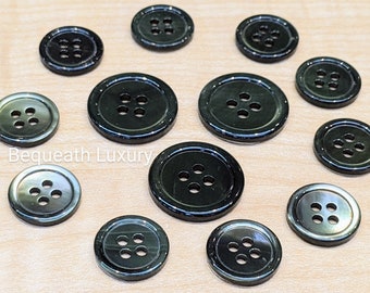 Green Mother of Pearl Suit Buttons: Blazer & Sport Coat Set