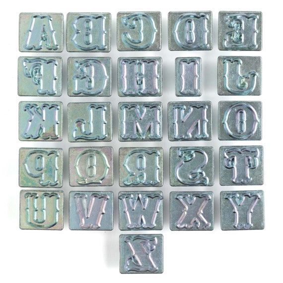 Standard Alphabet Letter Stamp Set 26-piece Leather Stamps, Ideal Leather  Letter Stamp Kit for Leathercraft 19mm 3/4 