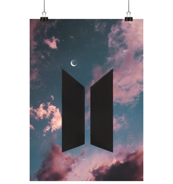 BTS "Logo in the Clouds" Poster DIN A1-A4 (portrait)