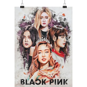 Póster del grupo Black Pink - Póster Din A1,A2,A3,A4 (alto)