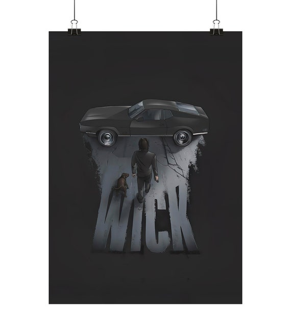 John Wick Poster High-quality poster wall art John Wick - Poster - Poster Din A1, A2, A3, A4 (portrait)