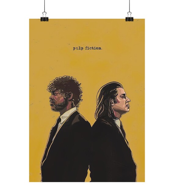 Plup fiction - Vincent - Jules Poster - Poster Din A1,A2,A3,A4 (high)