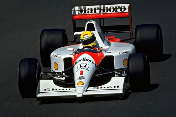 Ayrton Senna Premium Canvas McLaren F1 Classic - Canvas Digital File