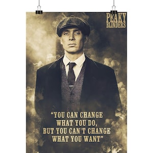 Peaky Blinders Thomas Shelby Poster - Poster Din A1,A2,A3,A4 (hoog)