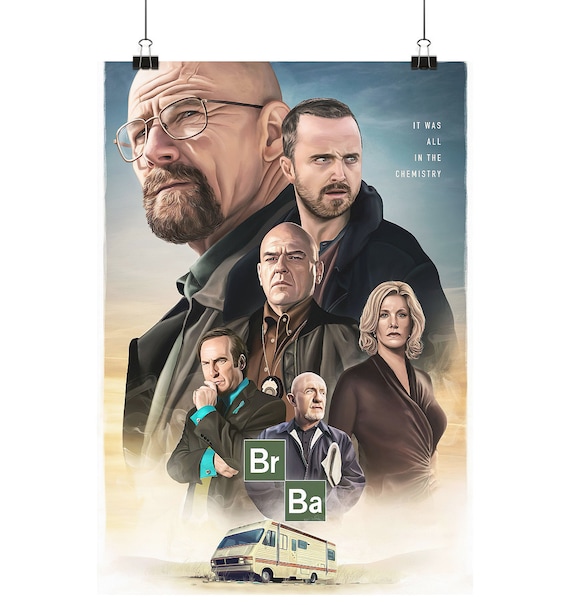 Breaking Bad Poster, Breaking Bad, Jesse Pinkman, Walter White - Poster Din A1,A2,A3,A4 (high)
