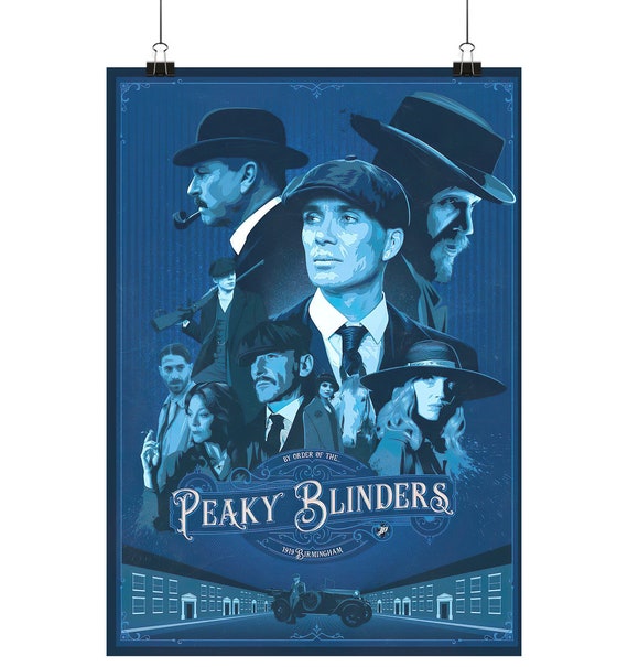 Peaky Blinders Poster, Thomas Shelby Wall Art, Rolled Canvas - Poster Din A1, A2, A3, A4 (portrait)