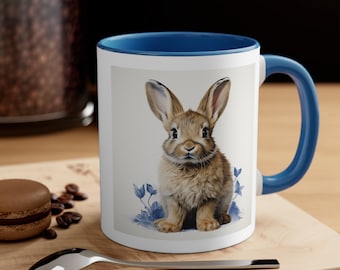 Bunny Mug, Bunny Rabbit, Rabbit Mug, Fun Bunny Mug, Rabbit Cup