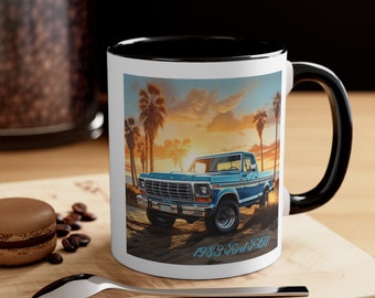 Retro 1983 Ford F-150 Truck Mug, Classic Pickup Enthusiast