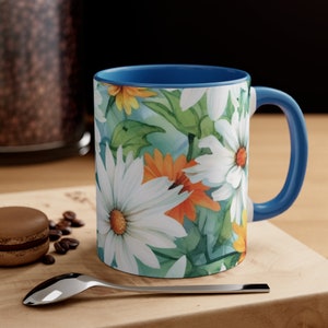 Daisies Mug, Daisies Coffee Mug, Daisies Tea Cup, Daisies Gifts For Her, Gift for Woman