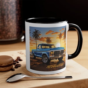 1975 Ford F-150 Retro Style Mug, 1975 Ford Pickup Truck, 1975 F-150 Classic Truck Mug, F 150 Vintage Truck Enthusiast
