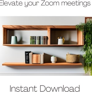 Zoom Background, Work From Home Virtual Background, MS Teams Backdrop, Digital Download, Professional Home Office, Online Meeting Background